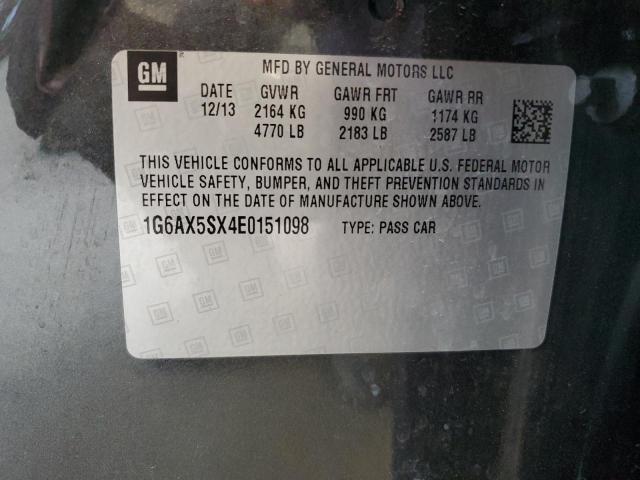 1G6AX5SX4E0151098 - 2014 CADILLAC CTS LUXURY COLLECTION 灰色 照片 12