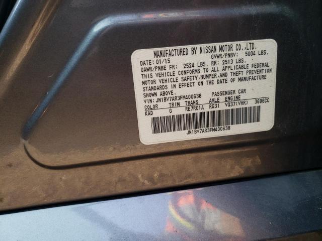 JN1BV7AR3FM400638 - 2015 INFINITI Q50 BASE Boz foto 12