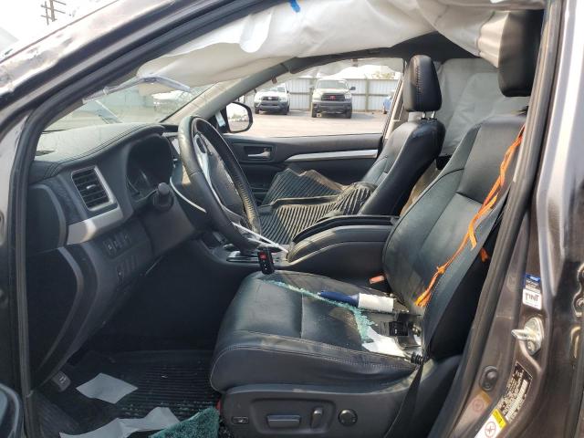 5TDJZRFH1KS933482 - 2019 TOYOTA HIGHLANDER SE GRAY photo 7