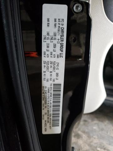 2C4RC1CG3DR783050 - 2013 CHRYSLER TOWN & COU TOURING L BLACK photo 12