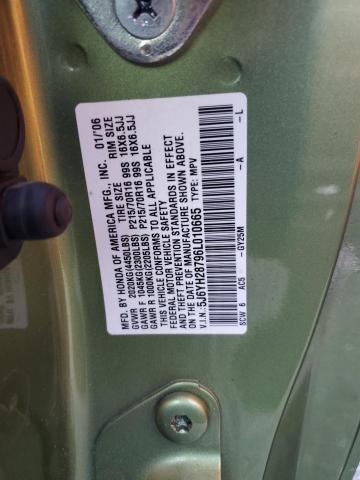 5J6YH28796L010665 - 2006 HONDA ELEMENT EX GREEN photo 13