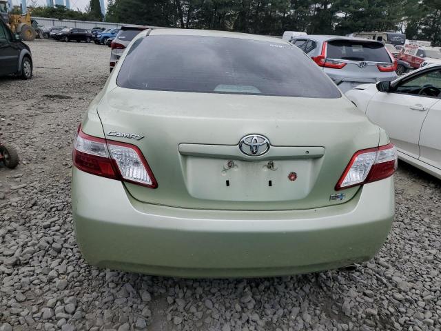 JTNBB46K673037481 - 2007 TOYOTA CAMRY HYBRID GREEN photo 6