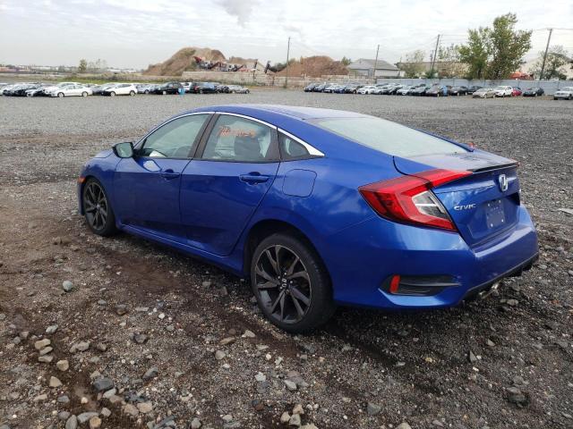 2HGFC2F87KH551679 - 2019 HONDA CIVIC SPORT 蓝色 照片 2