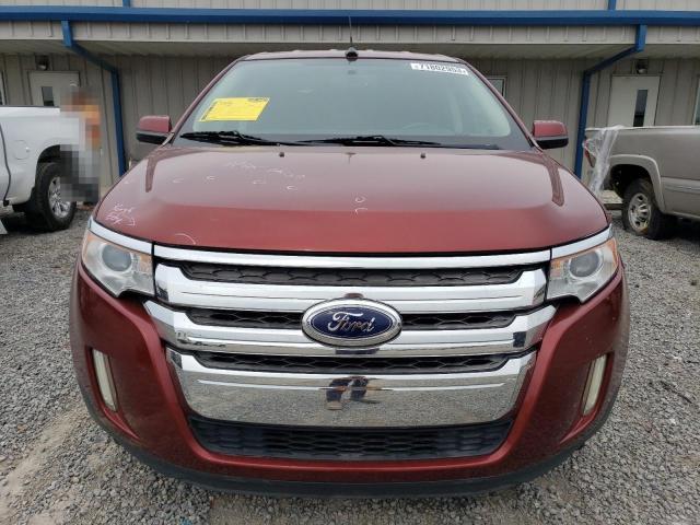 2FMDK3JC2EBA77976 - 2014 FORD EDGE SEL BURGUNDY photo 5