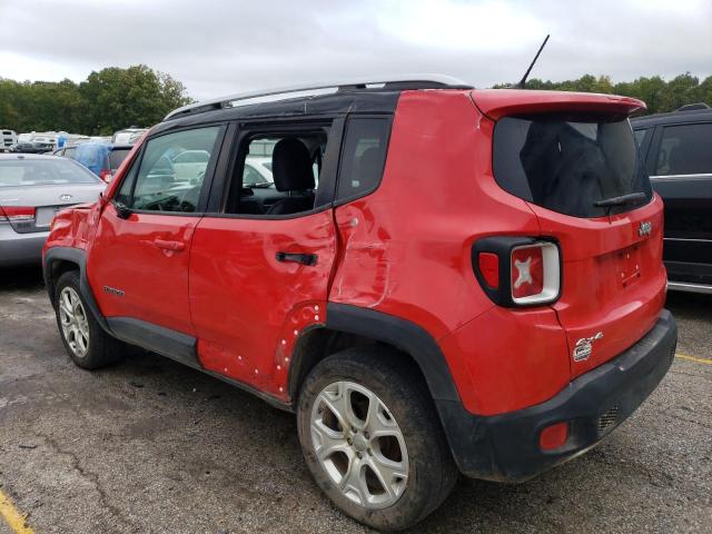 ZACCJBDB7HPE51496 - 2017 JEEP RENEGADE LIMITED RED photo 2