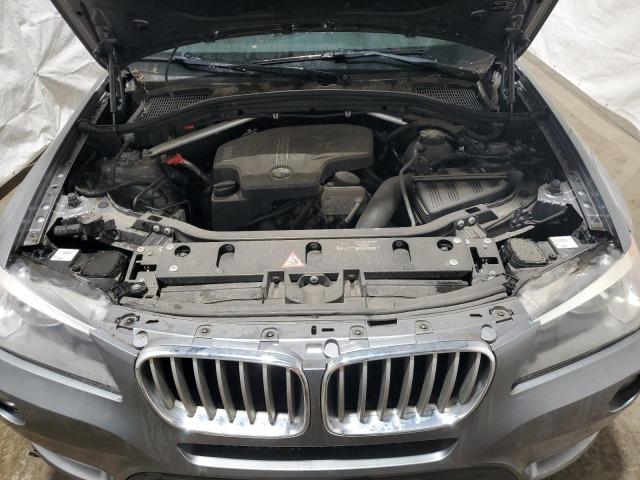 5UXWX9C59E0D43660 - 2014 BMW X3 XDRIVE28I GRAY photo 12