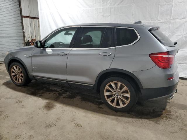 5UXWX9C59E0D43660 - 2014 BMW X3 XDRIVE28I GRAY photo 2