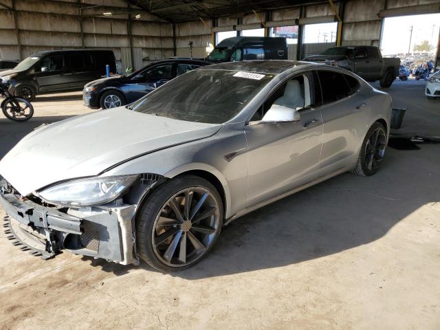5YJSA1H16EFP44090 - 2014 TESLA MODEL S 银色 照片 1