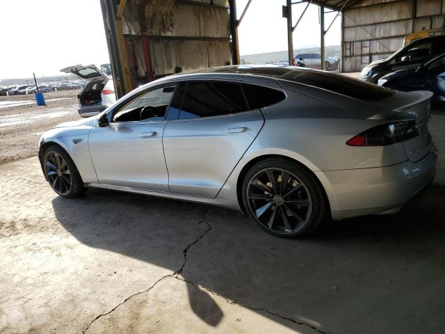 5YJSA1H16EFP44090 - 2014 TESLA MODEL S 银色 照片 2
