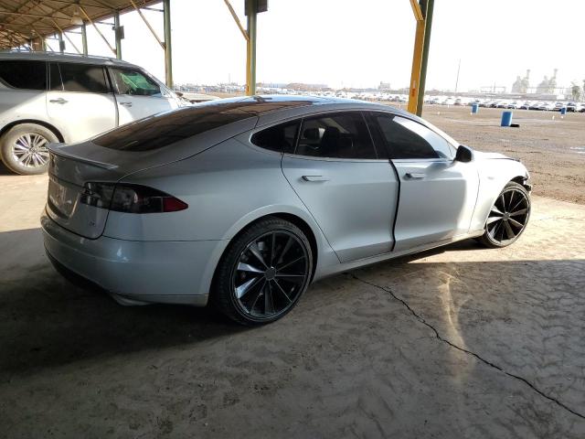5YJSA1H16EFP44090 - 2014 TESLA MODEL S 银色 照片 3