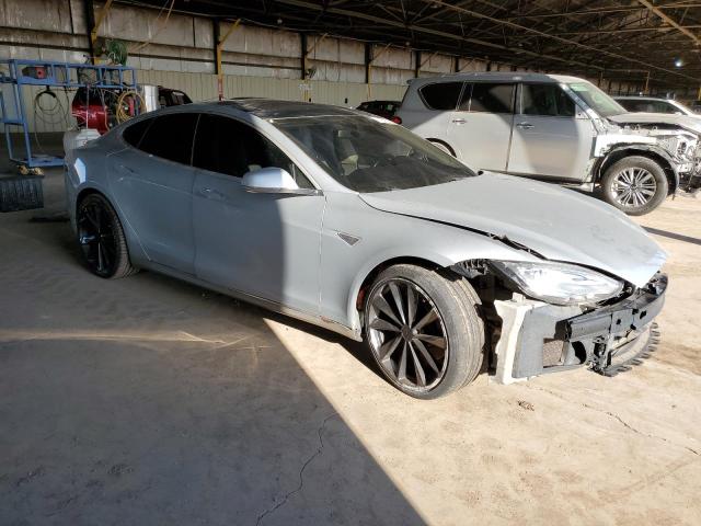 5YJSA1H16EFP44090 - 2014 TESLA MODEL S 银色 照片 4