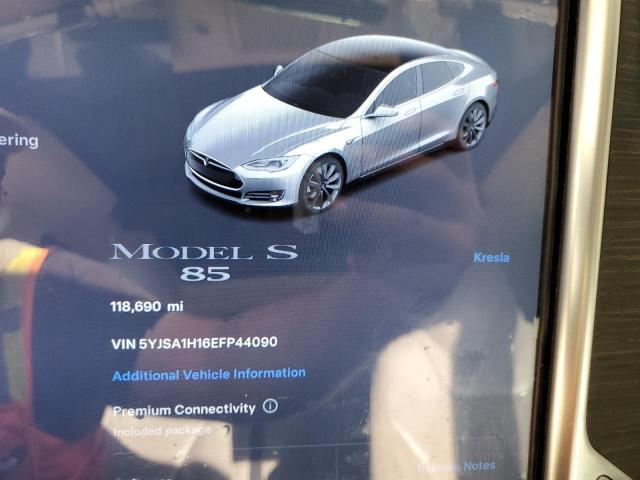 5YJSA1H16EFP44090 - 2014 TESLA MODEL S 银色 照片 9