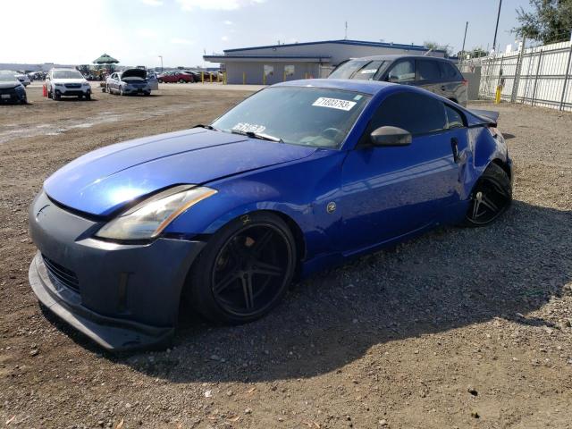 JN1AZ34D44T163993 - 2004 NISSAN 350Z COUPE BLUE photo 1