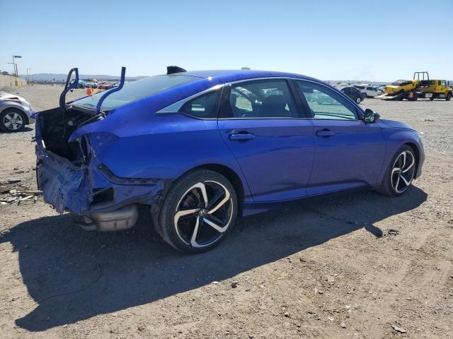 1HGCV1F30NA048624 - 2022 HONDA ACCORD SPORT BLUE photo 3