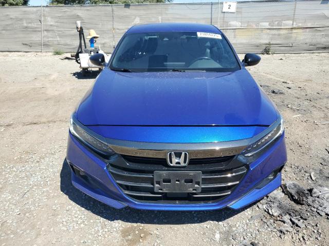 1HGCV1F30NA048624 - 2022 HONDA ACCORD SPORT BLUE photo 5
