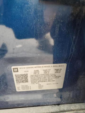 3GNCJPSB4KL281380 - 2019 CHEVROLET TRAX 1LT 蓝色 照片 14