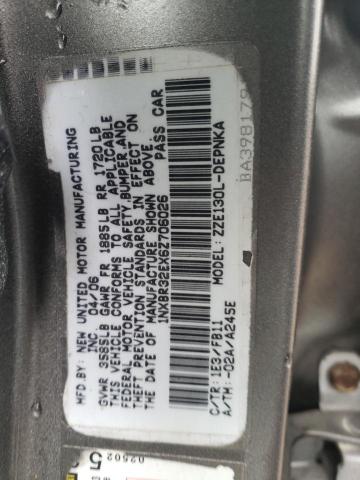 1NXBR32EX6Z706026 - 2006 TOYOTA COROLLA CE GRAY photo 12