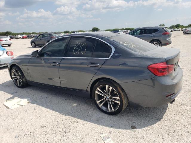 WBA8E1C55JA159557 - 2018 BMW 330E GRAY photo 2