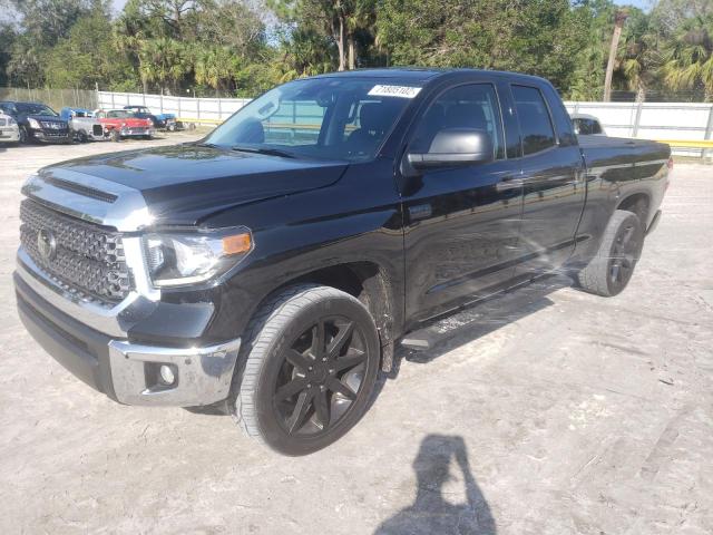 5TFRY5F11MX280229 - 2021 TOYOTA TUNDRA DOUBLE CAB SR/SR5 BLACK photo 1