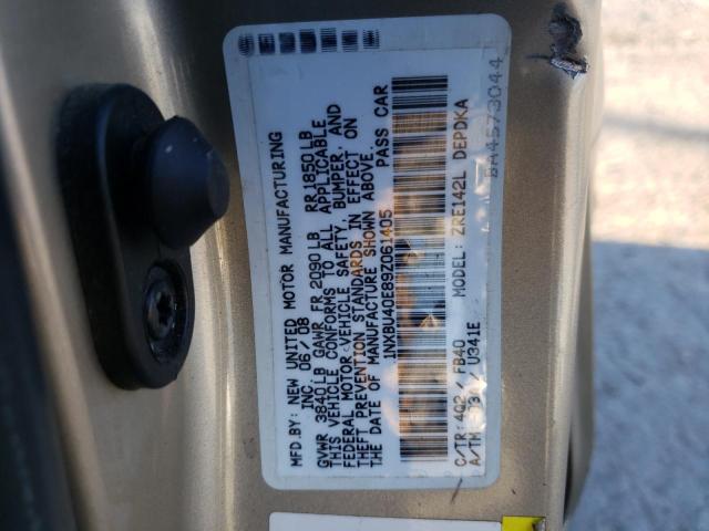 1NXBU40E89Z061405 - 2009 TOYOTA COROLLA BASE TAN photo 13