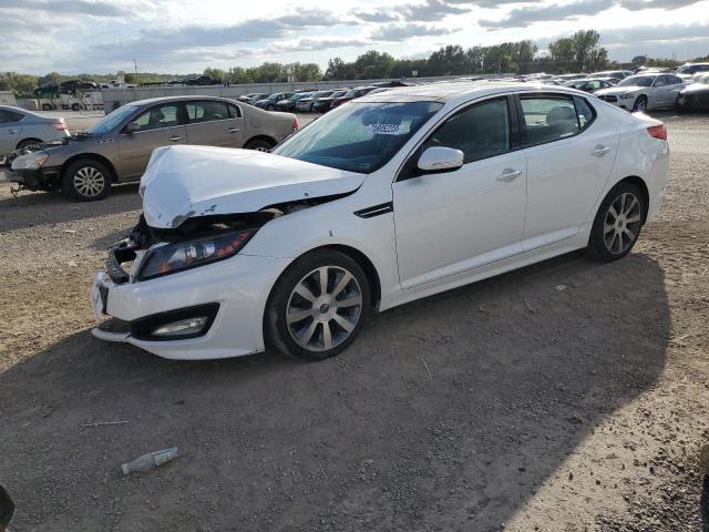 5XXGR4A66DG243833 - 2013 KIA OPTIMA SX WHITE photo 1