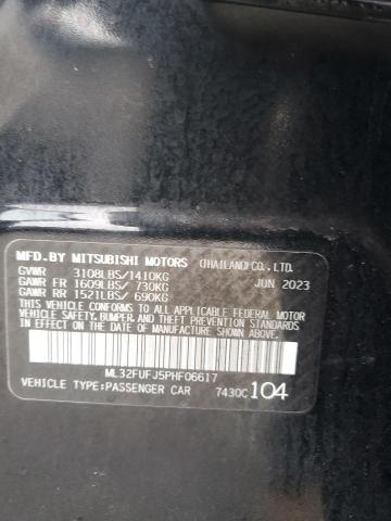 ML32FUFJ5PHF06617 - 2023 MITSUBISHI MIRAGE G4 ES 黑色 照片 12