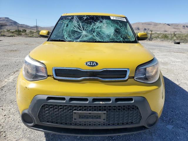 KNDJP3A50F7193276 - 2015 KIA SOUL + YELLOW photo 5