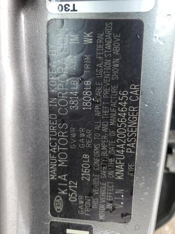 KNAFU4A20D5646456 - 2013 KIA FORTE EX 石墨色 照片 12