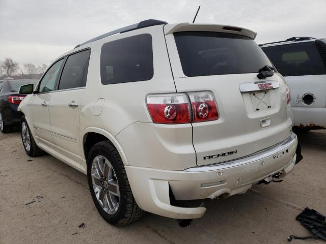 1GKKVTED0CJ210382 - 2012 GMC ACADIA DENALI CREAM photo 2