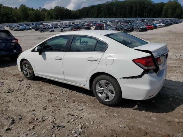 19XFB2F56FE223775 - 2015 HONDA CIVIC LX WHITE photo 2