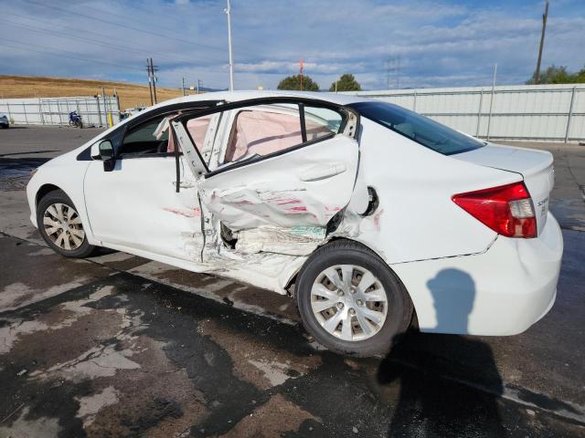 19XFB2F5XCE101108 - 2012 HONDA CIVIC LX أبيض صورة 2