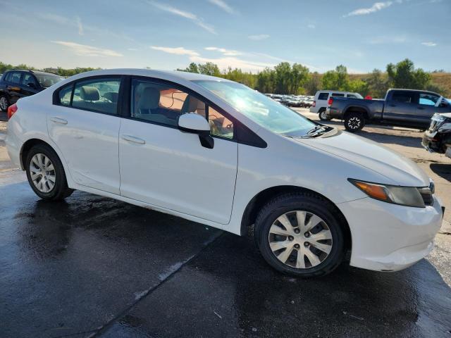 19XFB2F5XCE101108 - 2012 HONDA CIVIC LX أبيض صورة 4