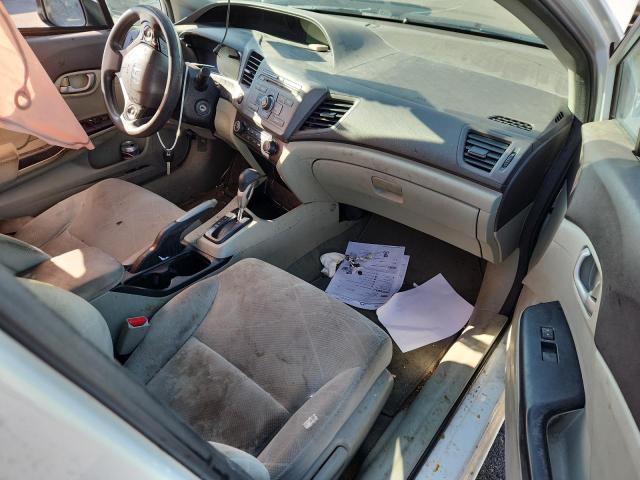 19XFB2F5XCE101108 - 2012 HONDA CIVIC LX أبيض صورة 8