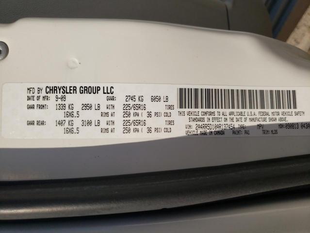 2A4RR5D10AR137454 - 2010 CHRYSLER TOWN & COU TOURING 白色 照片 13