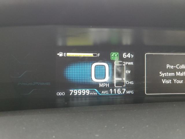 JTDKARFP0H3058926 - 2017 TOYOTA PRIUS PRIM ნაცრისფერი ფოტო 9