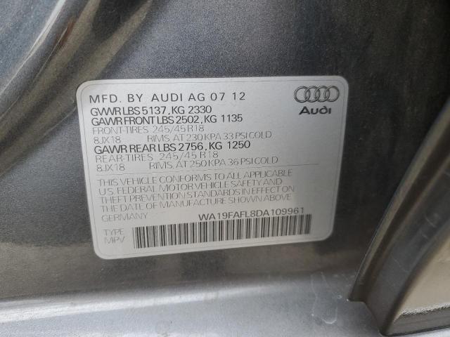 WA19FAFL8DA109961 - 2013 AUDI A4 ALLROAD PREMIUM GRAY photo 12