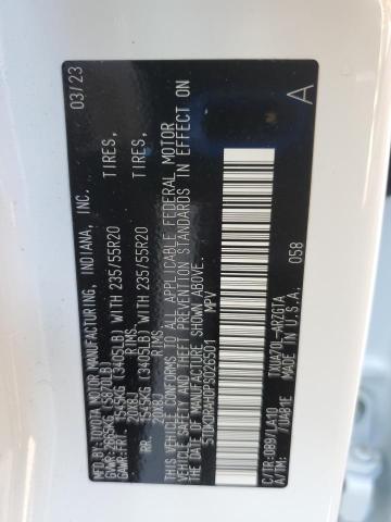 5TDKDRAH0PS026501 - 2023 TOYOTA HIGHLANDER L თეთრი ფოტო 13