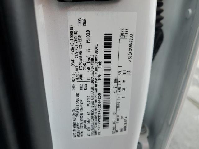 1FT7W2BT4JEB94200 - 2018 FORD F250 SUPER DUTY WHITE photo 13