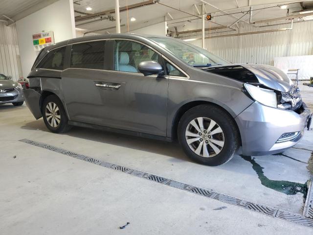 5FNRL5H66EB102500 - 2014 HONDA ODYSSEY EXL GRAY photo 4