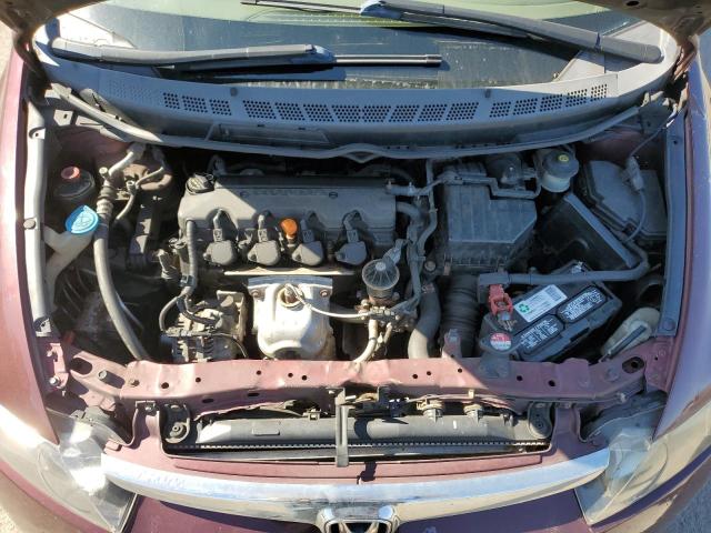 1HGFA165X7L066940 - 2007 HONDA CIVIC LX BURGUNDY photo 11