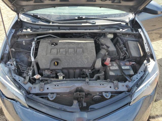 2T1BURHE7KC184749 - 2019 TOYOTA COROLLA L GRAY photo 11