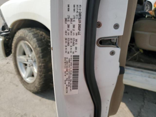 1C6RD7LT2CS145809 - 2012 DODGE RAM 1500 SLT 白色 照片 13