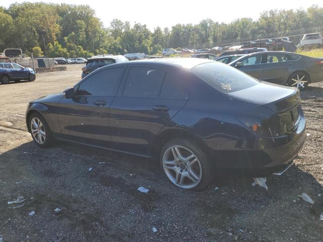 55SWF4KB2FU031158 - 2015 MERCEDES-BENZ C 300 4MATIC BLUE photo 2