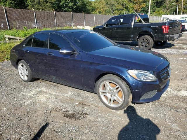 55SWF4KB2FU031158 - 2015 MERCEDES-BENZ C 300 4MATIC BLUE photo 4