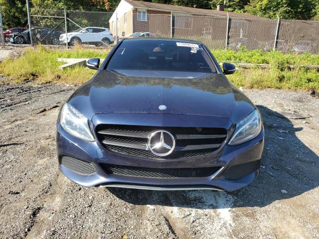 55SWF4KB2FU031158 - 2015 MERCEDES-BENZ C 300 4MATIC BLUE photo 5