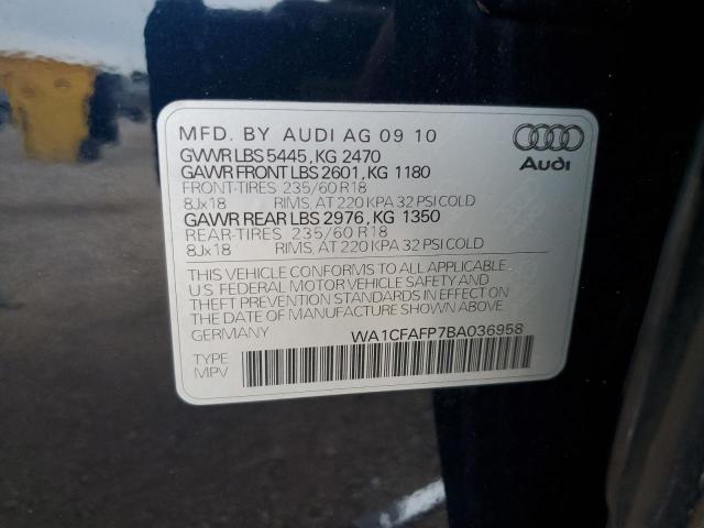 WA1CFAFP7BA036958 - 2011 AUDI Q5 PREMIUM 蓝色 照片 13