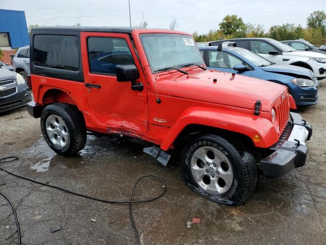 1C4AJWBGXEL321001 - 2014 JEEP WRANGLER SAHARA RED photo 4