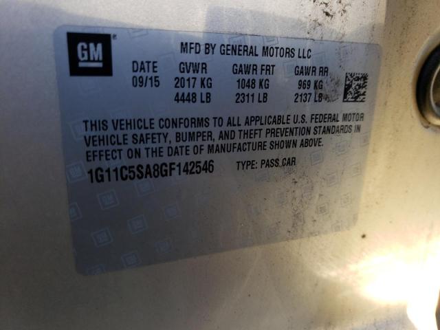 1G11C5SA8GF142546 - 2016 CHEVROLET MALIBU LIM LT Бежевый фото 12