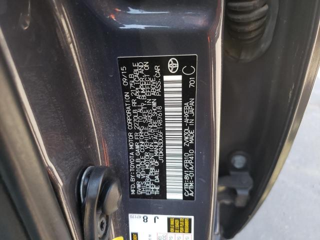 JTDKN3DU6F1987618 - 2015 TOYOTA PRIUS Сұр фото 13