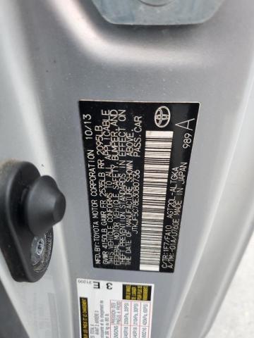 JTKJF5C78E3080736 - 2014 TOYOTA SCION TC ვერცხლისფერი ფოტო 13